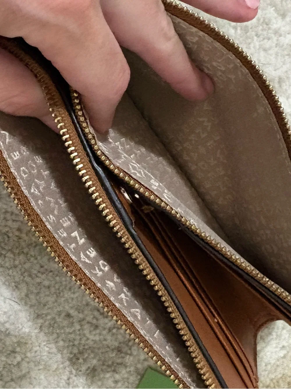 kate spade Cognac Leather Crossbody with Matching Wallet